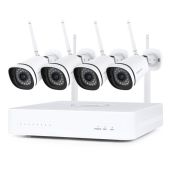 Foscam FN8108W - 2K 3MP 8-Channel Complete Mesh WiFi Security Kit, Incl 4 Cameras & 1TB HDD