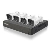 Foscam FNA108E-B4 - 8 Channel 4K 8MP PoE NVR Kit with 4x V8EP Cameras & Built-in 2TB HDD