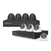 Foscam FN9108E-T4 - 8 Channel 3K 5MP PoE NVR Kit with 4x T5EP Cameras & Built-in 2TB HDD