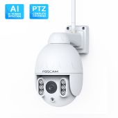 Foscam SD2 - 1080p Outdoor Dual-Band WiFi PTZ 4x Optical Zoom Security Camera with 2-Way Audio & AI Human Detection