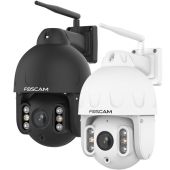 Foscam SD8P - 4K 8MP Outdoor WiFi Auto Tracking PTZ IP Camera with 2-Way Audio, 4x Optical Zoom, AI Human / Vehicle Detection and Spotlight / Siren Alarm