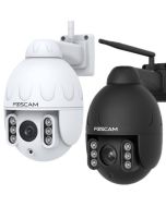 Foscam SD4 - 2K Outdoor Dual-Band WiFi PTZ 4x Optical Zoom Security Camera with 2-Way Audio & AI Human Detection