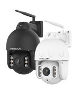 Foscam SD8P - 4K 8MP Outdoor WiFi Auto Tracking PTZ IP Camera with 2-Way Audio, 4x Optical Zoom, AI Human / Vehicle Detection and Spotlight / Siren Alarm