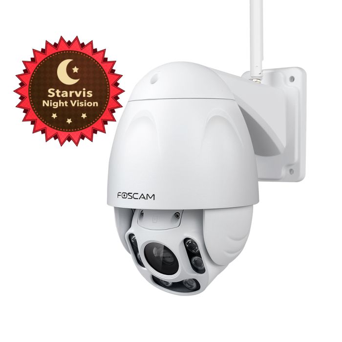 Foscam FI9928P - 1080p Outdoor Wireless 4x Optical Zoom PTZ Security Camera with Starvis Colour Night Vision