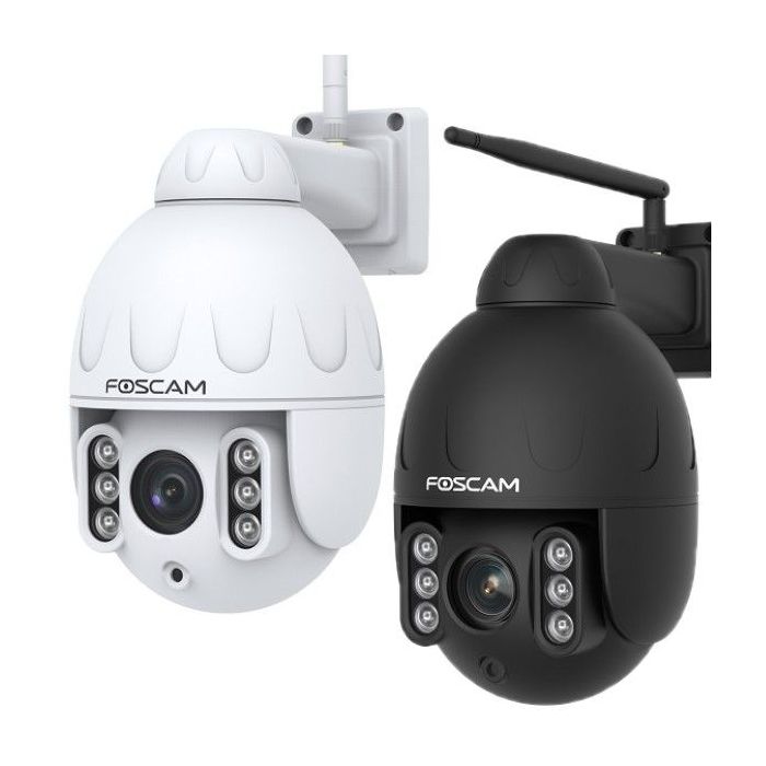 Foscam SD4 - 2K Outdoor Dual-Band WiFi PTZ 4x Optical Zoom Security Camera with 2-Way Audio & AI Human Detection
