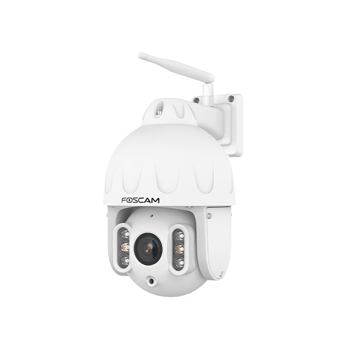 Foscam SD8P - 4K 8MP Outdoor WiFi Auto Tracking PTZ IP Camera with 2-Way Audio, 4x Optical Zoom, AI Human / Vehicle Detection and Spotlight / Siren Alarm