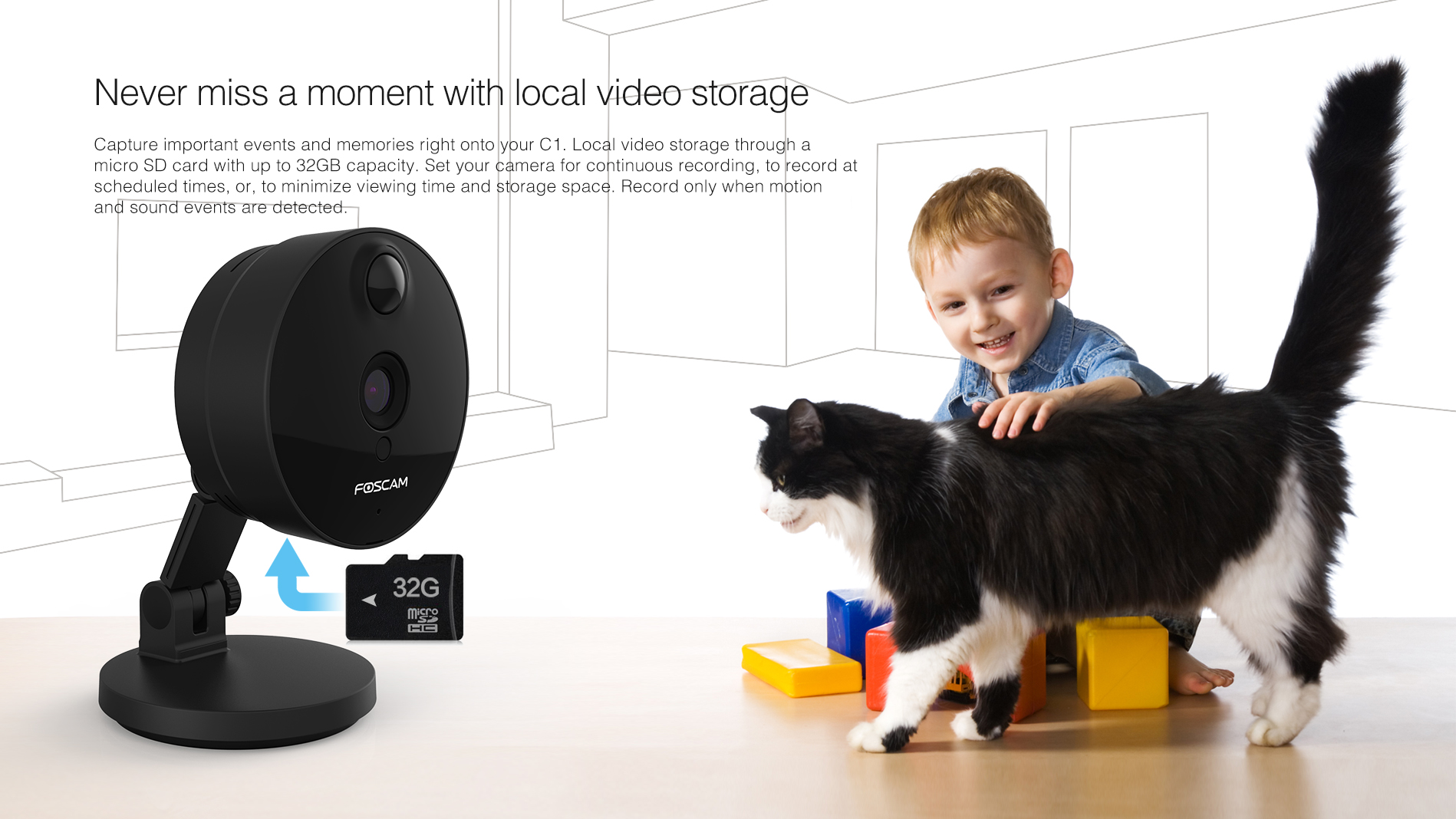 Foscam C1 720P Mini IP Camera | Foscam UK